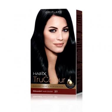 Cтойкая краска для волос HairX TruColour - Иссиня-черный
